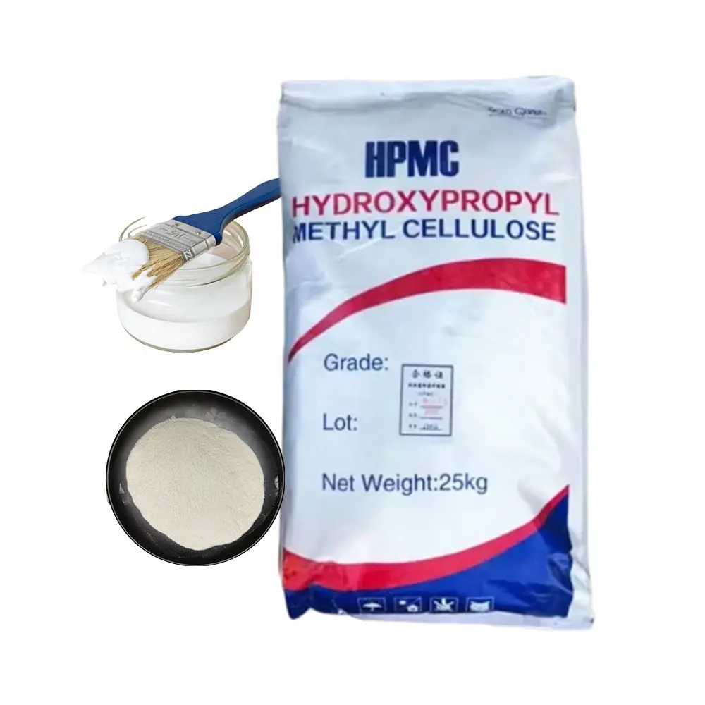 Bahan kimia industri aditif Mortar kering hidroksi propil metil bubuk selulosa HPMC untuk perekat ubin keramik