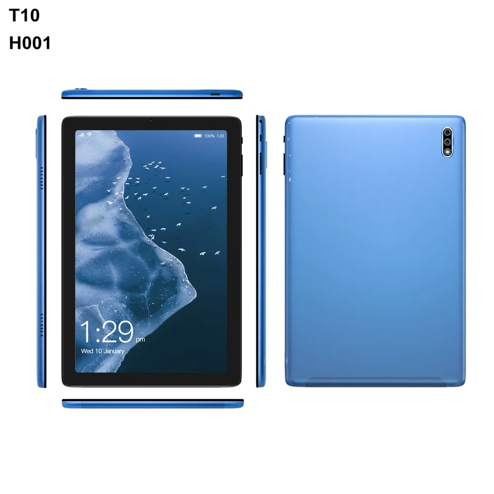10.1Inch Large Screen T10 Pad 4G 5G Double SIM 6000mAh MTK6762 Wifi 512GB ROM Android 11 Google Play Race Hot Sales Tablet PC