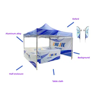 Ngoài trời gấp ngay lập tức tùy chỉnh dễ dàng lên sự kiện 10x10 3x3 Pop Up nhôm mái hiên marquee gazebo tán triển lãm thương mại lều