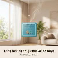 Diffuseur de parfum portable OEM en feuille de papier, senteurs Fleur de cerisier, Lavande, Océan, Gardénia, pour voiture, à suspendre, durée 30-45 jours