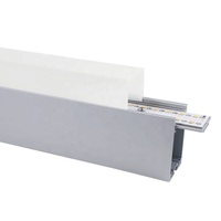 30w 40w 0.6m 1.2m 1.5m Lustres suspendus sans scintillement Led Lumière suspendue linéaire pour bureau Villa centre commercial supermarché