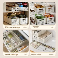 Boîte de rangement pliable en plastique pour armoire, rangement d'angle droit, tiroir de bureau domestique, pour articles divers, collations, cuisine