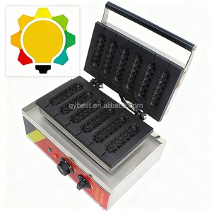 Macchina Professionale Commerciale per Waffle a 5 Bastoncini, Ferro per Waffle a Forma di Hot Dog - Product Image 3