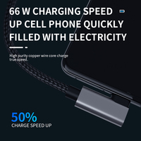 Câble USB-C tressé en nylon de qualité supérieure, charge rapide, synchronisation de données haute vitesse, cordon durable pour téléphone portable et tablette