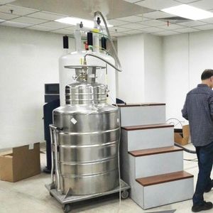 Tanque Dewar para Planta de Integración de Sistemas LH2, Tanque de Almacenamiento de Hidrógeno Líquido de 100L para Ingeniería Criogénica - Product Image 2