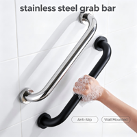 Barre d'appui murale robuste en acier inoxydable 304 OEM, antidérapante, pour la sécurité des personnes âgées et handicapées dans la salle de bain, les toilettes et la douche