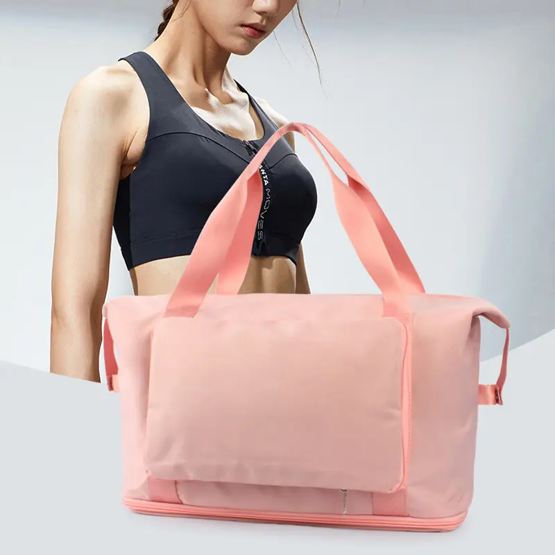 Nuove borse da donna per scarpe da palestra Trolley impermeabile Dry Duffel Bag riciclare portare su borsa da viaggio pieghevole personalizzata per indumenti da viaggio