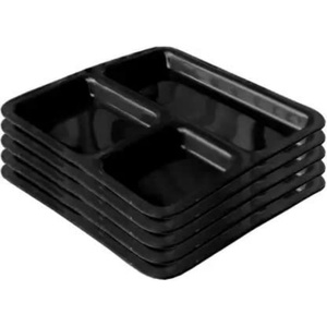 Conteneur alimentaire CPET en gros, 1, 2 ou 3 compartiments, compatible micro-ondes, plateau en plastique CPET - Product Image 1