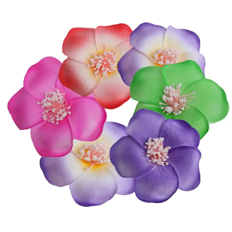 Zhuoou 9Cm Eva Kunstmatige Frangipani Bloemen Foam Hawaiiaanse Voor Thuis En Doek Diy Decoratie