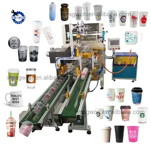 Factory Price Automatic Plastic Cup Printing Machine Coffee Cup Screen Printing Machine for Paper Cup Printing