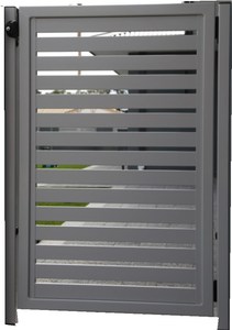 Treillis <span class=keywords><strong>et</strong></span> porte de clôture en aluminium écologique Porte d'allée coulissante décorative <span class=keywords><strong>et</strong></span> de sécurité de conception moderne - Product Image 5