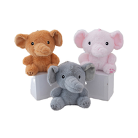 Porte-clés mini éléphant en peluche douce et mignonne, design animé, jouet rose rembourré, marque KM Chine, pour fille