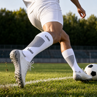 Chaussettes de football de qualité supérieure, antidérapantes, à tube long, avec compression, pour athlètes professionnels