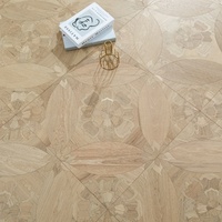 Parquet Artistique Multicouche en Bouleau Plein Princesse Annie Oak, Carré Personnalisé, Écologique, pour Maison, Sol en Bois Irrégulier