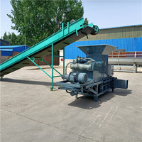 Presse à balles mobile hydraulique à deux cylindres pour paille, pour fermes sans alimentation triphasée