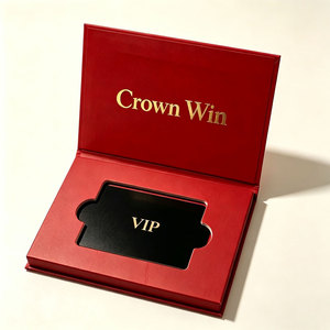 Caja de regalo magnética con tapa abatible, color blanco húmedo, para tarjetas de hotel, tarjetas de bienvenida, tarjetas VIP, tarjetas de crédito, caja de papel. - Product Image 3
