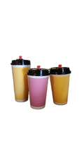 Couvercle de gobelet en mousse à double paroi biodégradable jetable personnalisable forme unique thé au lait chaud/froid et café épais boissons pour le vin