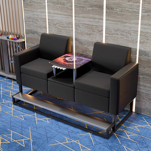 ชุดโต๊ะบิลเลียดหรูหราพร้อม<span class=keywords><strong>โซฟา</strong></span>และบูธชมการเล่น ดีไซน์ทันสมัยหุ้มหนัง PU สำหรับใช้งานเชิงพาณิชย์ - Product Image 6