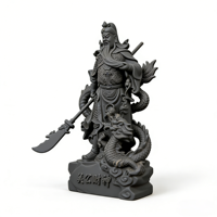 Statue Feng Shui Guan Yu de la prospérité, figurine en résine du dieu du dragon pour la décoration de la maison et du bureau, porte-bonheur