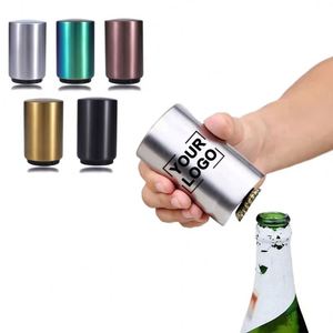 Xdh1887 Stainless Steel Automatic Cap Catcher Push Down <b>Magnetic</b> Metal Beer Bottle Opener - Product Image 1