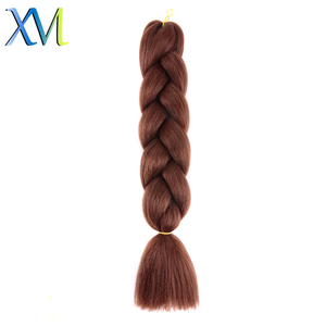 Cabello de ganchillo único para mujer negro de fibra <span class=keywords><strong>Extra</strong></span> larga preestirada sintética súper trenzada 165g 82 pulgadas - Product Image 3