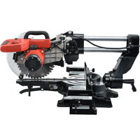 Scie à Onglet Coulissante Électrique HM9085 Haomai, 8 Pouces, Scie Composée Puissante pour Menuiserie, Machine de Coupe du Bois 1400W