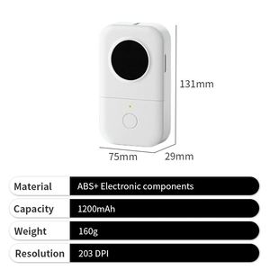 เครื่องพิมพ์ความร้อนแบบพกพาขนาดเล็กไร้สายสำหรับธุรกิจ ขายดี - Product Image 2