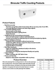 Puerta Electrónica Oficina Hotel Gobierno Calle Tinta Pantalla 3D Binocular Pasajero Flujo Estadísticas Cámara Monitoreo Patrulla Tienda - Product Image 4