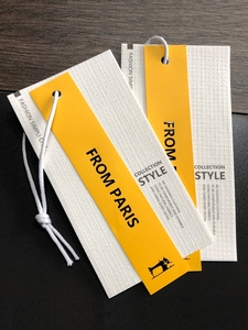 Nhãn Hiệu Tùy Chỉnh Logo Giấy Pvc Jeans Giày Giấy Hangtags Quần Áo Tùy Chỉnh Sản Phẩm Giấy Treo Thẻ - Product Image 4