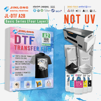 Jinlong DTF A2 100 feuilles de film PET DTF quatre couches 75U série de base papier de transfert de chaleur simple face pour l'impression de polos