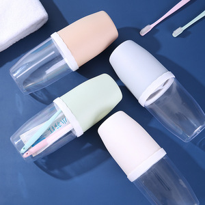 Travel Toothbrush Cup Set Foldable Portable Brush Holder For Adults - Product Image 2