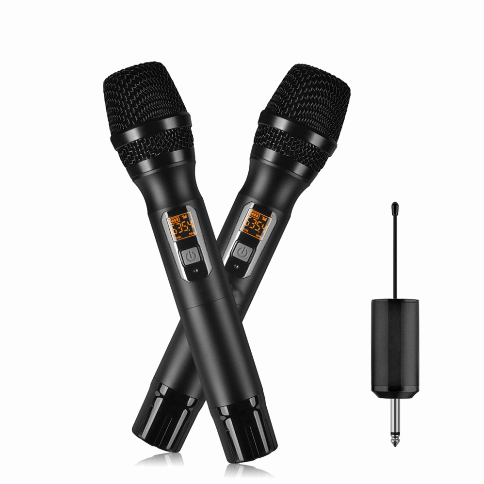 6.5mm 3.5mmジャック ワイヤレスマイク プロ仕様 UHF デュアル