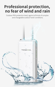 Tín hiệu đa hướng không thấm nước ngoài trời băng tần kép 300Mbps Bộ định tuyến truyền dẫn độ trễ thấp nhà sản xuất AP phủ sóng rộng - Product Image 6