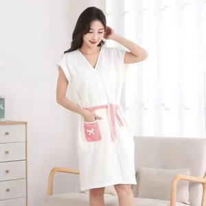 Peignoir absorbant sans manches, une pièce, séchage rapide, pour la plage, le spa, la maison, serviette de bain super absorbante - Product Image 4
