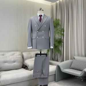 Индивидуальные деловые мужские облегающие костюмы для свадьбы жениха с бесплатной доставкой подходит для всех сезонов - Product Image 1