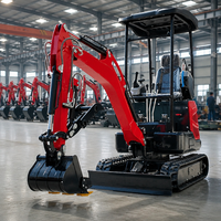 Hanhui Promotion : Mini-excavatrice sur chenilles de 1,8 tonne, fabriquée en Chine