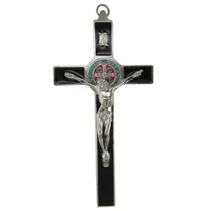 8 Inches Epoxy St. Benedict Wall Crucifix Cross