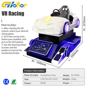 Simulateur de conduite en réalité virtuelle en métal pour l'intérieur, machine de jeu VR, équipement de course automobile VR pour les zones de jeux VR scolaires - Product Image 6