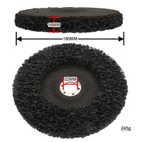 Disques abrasifs en polyuréthane de 7 pouces (180 mm) pour meuleuse d'angle, disques de polissage et de décapage pour l'élimination de la peinture et de la rouille