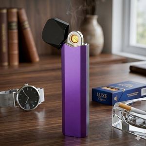 Hot Sales Personalization Custom logo <b>Windproof</b> Cigarette <b>Lighter</b> Metal Electric <b>Lighter</b> for Smoke - Product Image 5