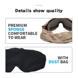 แว่นตาทางยุทธวิธี แว่นตาใส แว่นตาทางยุทธวิธีสำหรับผู้ชาย แว่นกันแดดทางยุทธวิธี แว่นตาสำหรับยิงปืน - Product Image 5