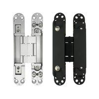 40kg 60k 80kg Charnière invisible Portes robustes ouvertes à 180 degrés en alliage de zinc 3D réglable Charnières dissimulées