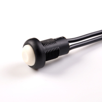 TOOWEI 12mm bouton blanc bouton poussoir momentané verrouillant sur off CE ROHS IP67 interrupteurs à bouton-poussoir avec fils