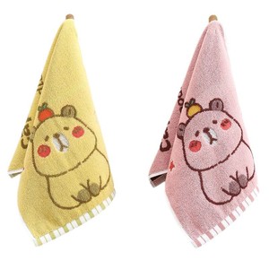 Wholesale Customized Kids Children 100% Pure Cotton Thickened Jacquard <strong>Small</strong> <strong>Hand</strong> <strong>Towel</strong> Household FaceTowel Cute Cartoon Design - Product Image 1