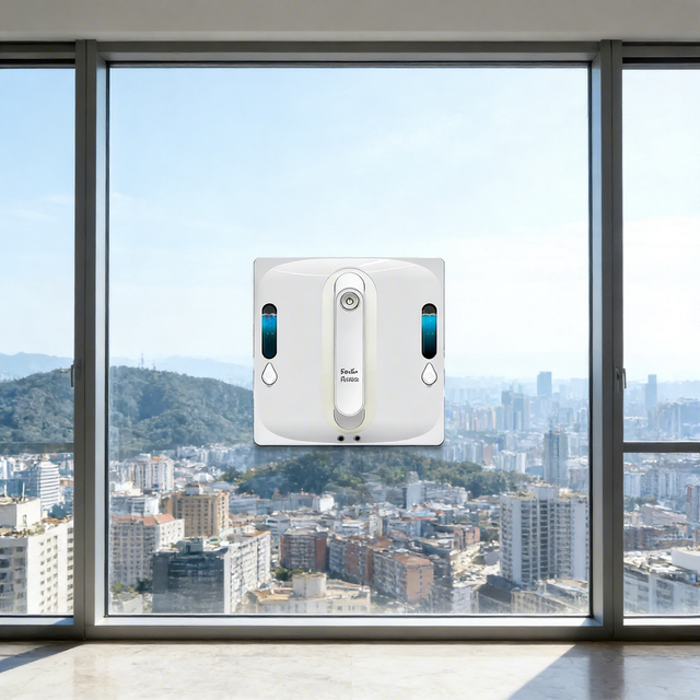 Automatic Window Cleaning Robot for High-Rise Buildings with Powerful Suction Remote ControlSmart Route Planning