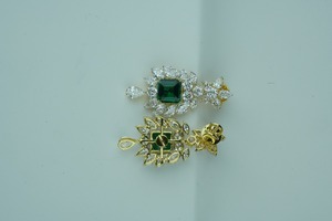 Pendientes de diamantes de moda certificados por IGI en baño de oro blanco y rosa para bodas, fiestas o regalos - Product Image 3