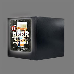 Carpeta de menú LED de cuero PU A4 A5, soporte de menú LED recargable, menú iluminado LED para discoteca - Product Image 1