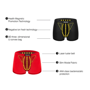 <span class=keywords><strong>Boxer</strong></span> Traspiranti Naturali in Seta di Latte con 22 Magneti, Pantaloncini Sportivi Britannici per la Salute - Product Image 4