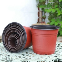 Pots verts en résine PP légère à aspiration douce, pots à fleurs minimalistes pour la maison, pot à herbes d'intérieur, vente en gros