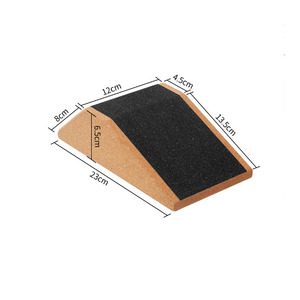 Venta al por mayor personalizado estiramiento pantorrilla Slant Board Raise Pushup Yoga antideslizante <span class=keywords><strong>corcho</strong></span> Squat Wedge Block - Product Image 4